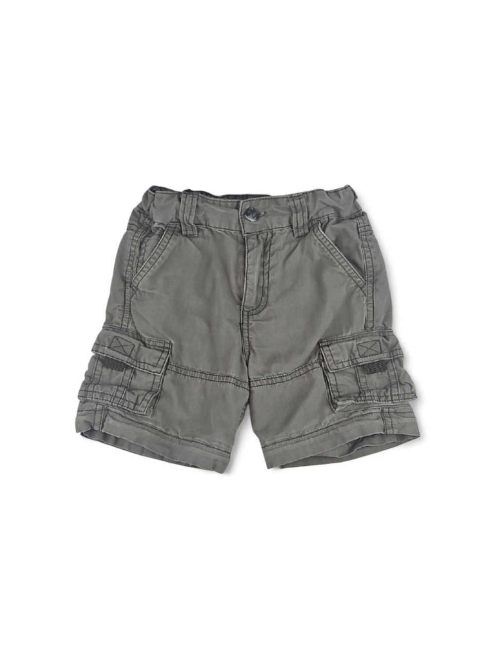 Vintage 12 Months Baby Boy Cargo Shorts Adjustable Waist w/ Pockets 12M